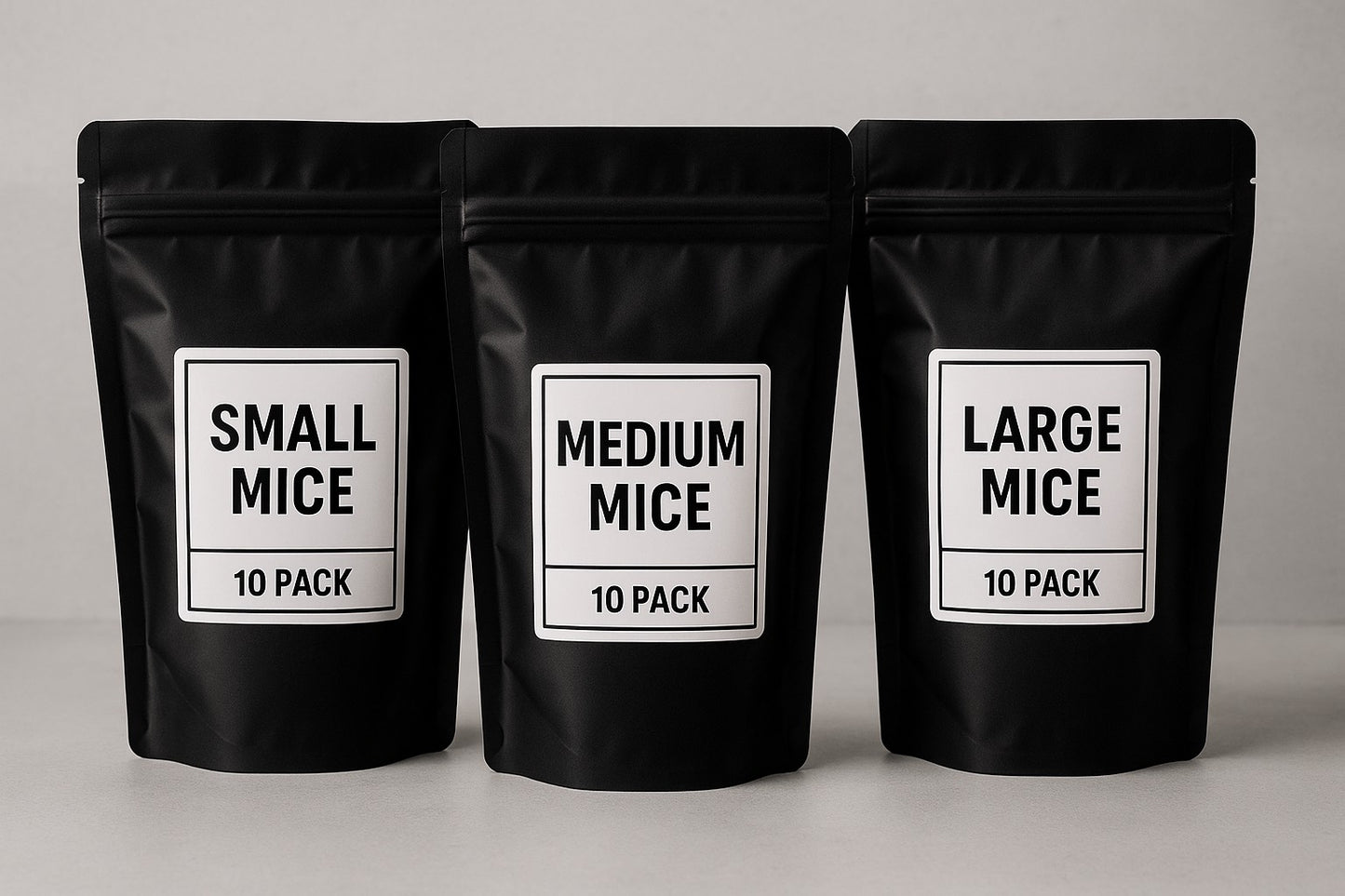 Frozen Mixed Mice 30-Pack Small, Medium & Large