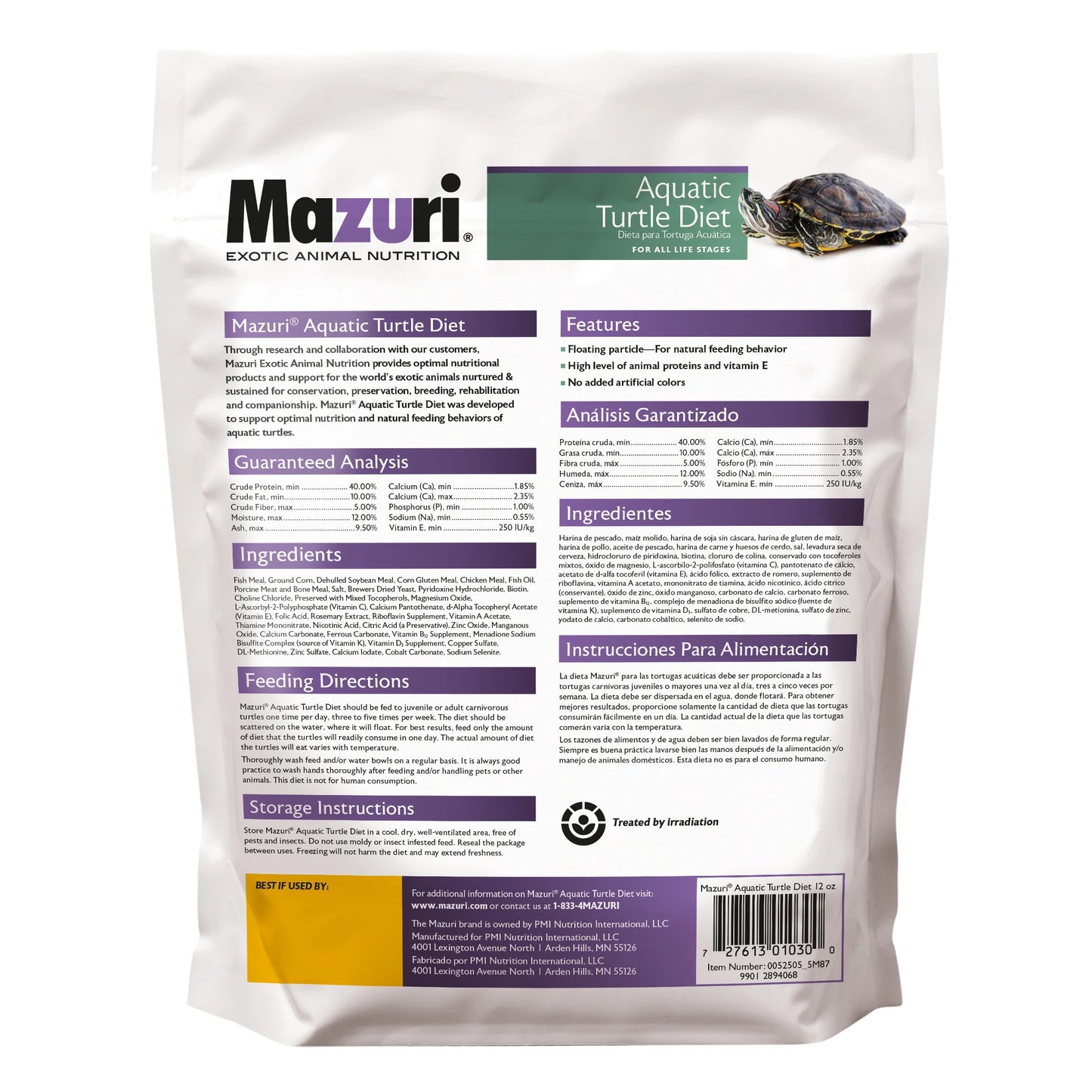 Mazuri Aquatic Turtle Diet 9.07kg