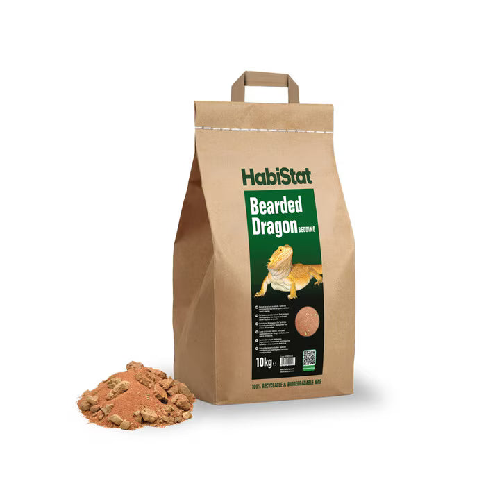 HabiStat Bearded Dragon Bedding – Natural Desert Reptile Substrate for Arid Vivariums (10kg)