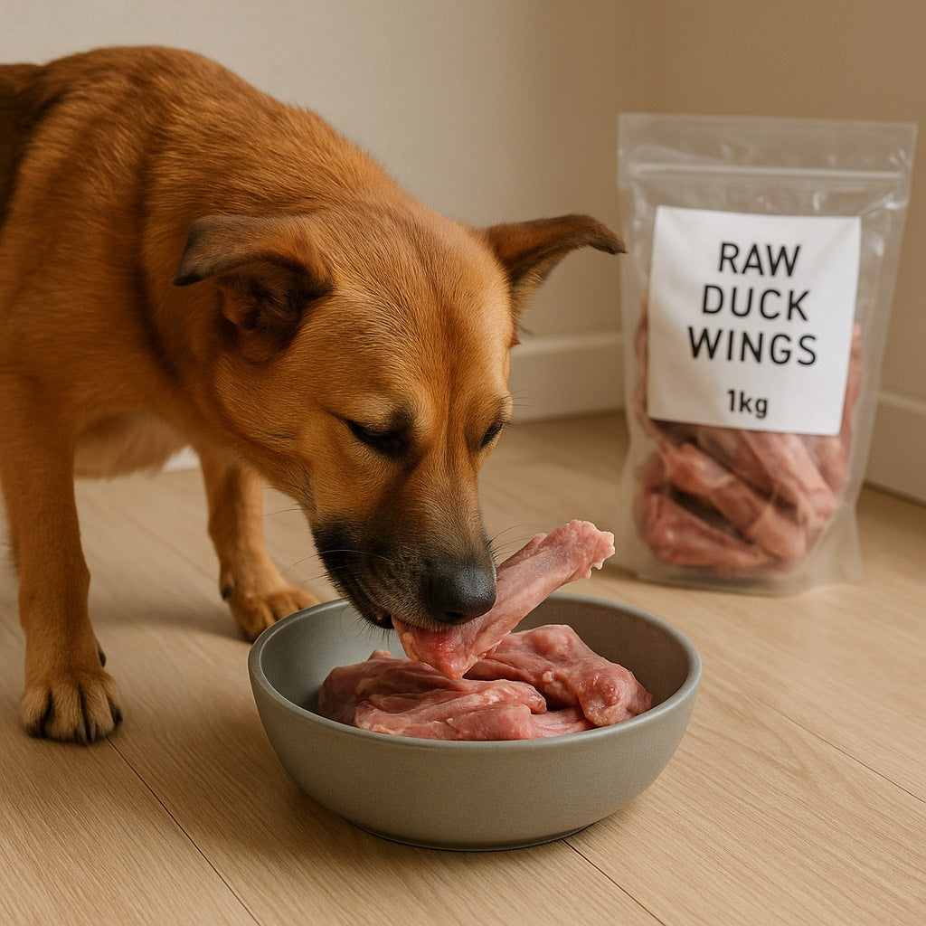 SiarFrozen Raw Duck Wings (1kg) – Natural High-Calcium Dog Treats
