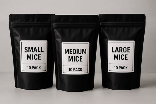 Frozen Mixed Mice 30-Pack Small, Medium & Large