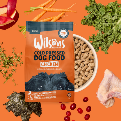 Wilson’s Cold Pressed Chicken Dog Food – Natural Dry Dog Food (2kg & 10kg)