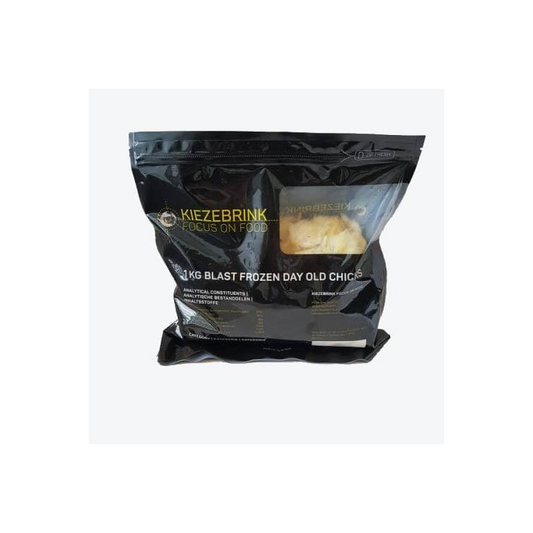 SiarFrozen Day-Old Chicks 1kg pack — Frozen whole-prey chicks for large predatory reptiles and raptors.