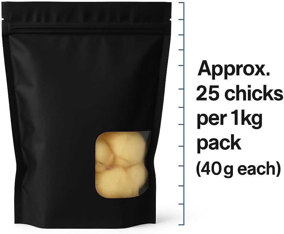 Frozen Day Old Chicks 1kg – Premium Quality Animal Feed for Birds, Reptiles, Raptors, Owls & Snakes
