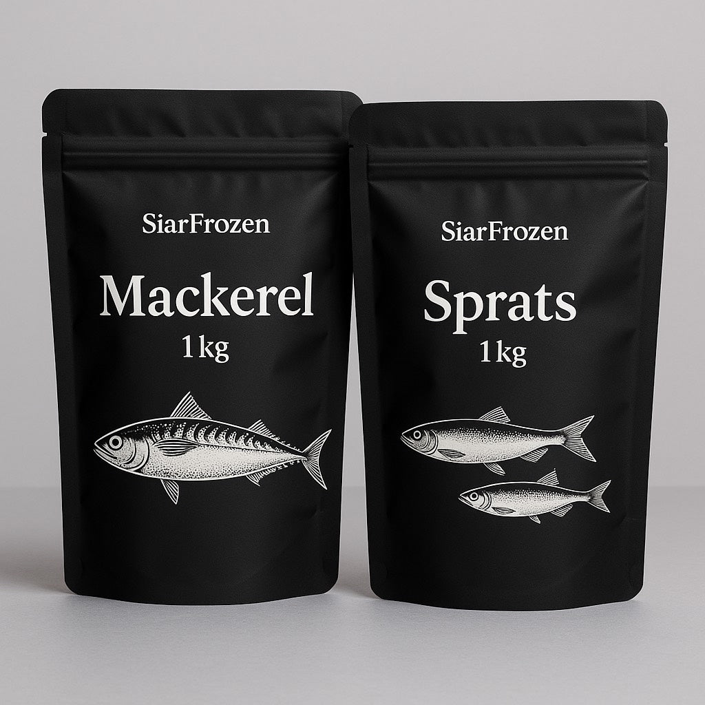 SiarFrozen Fish Bundle – 1kg Mackerel + 1kg Sprats