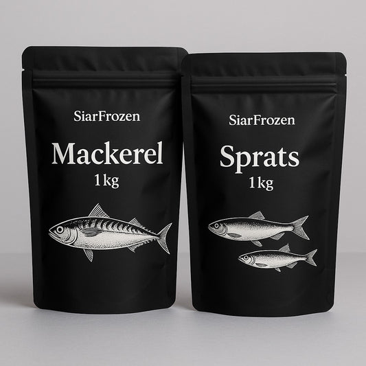 SiarFrozen Fish Bundle – 1kg Mackerel + 1kg Sprats